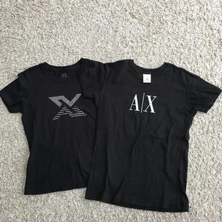アルマーニエクスチェンジ(ARMANI EXCHANGE)のアルマーニ エクスチェンジ 黒 Tシャツ 2枚セット(Tシャツ(半袖/袖なし))