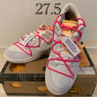 ナイキ(NIKE)のナイキ　ダンクlow  オフホワイト　dunk off-white(スニーカー)