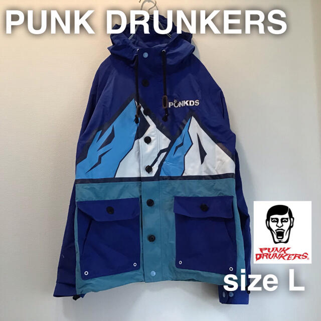 PUNK DRUNKERS(パンクドランカーズ)のPUNK DRUNKERS パンクドランカーズ　マウンテンパーカー　L ナイロン メンズのジャケット/アウター(マウンテンパーカー)の商品写真
