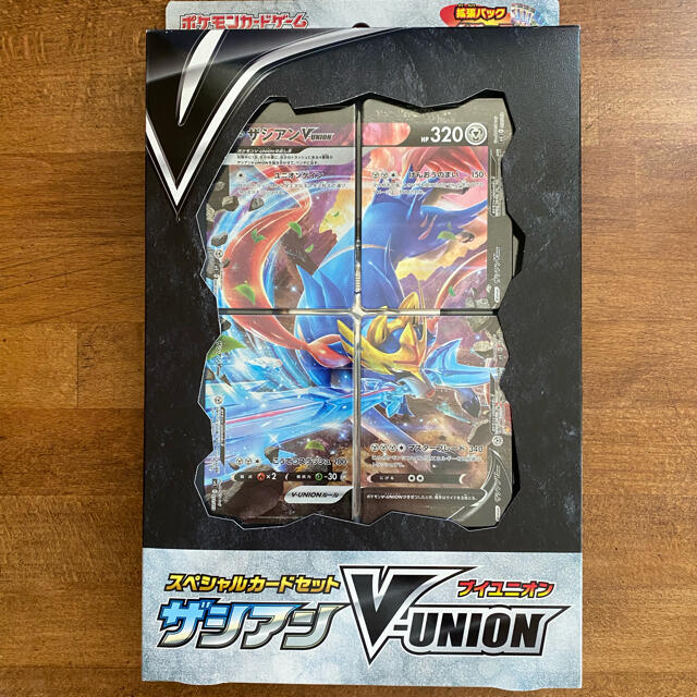 ポケモン(ポケモン)の【新品・未開封】ポケモンカード V-UNION vユニオン vunionザシアン エンタメ/ホビーのトレーディングカード(Box/デッキ/パック)の商品写真