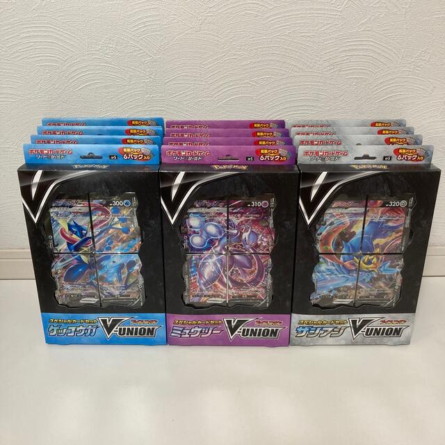 パーフェクトポケモンカード V-UNION ミュウツー ザシアン ゲッコウガ