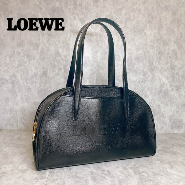 LOEWE ロエベ ヘリテージ ハンドバッグ ボーリングバッグ ブラック 黒