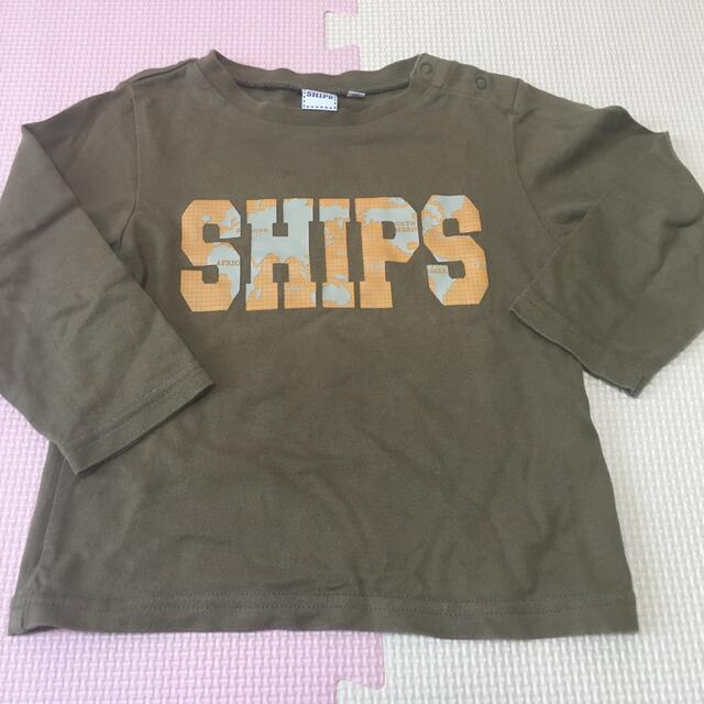 SHIPS(シップス)のships 長袖Tシャツ90 キッズ/ベビー/マタニティのキッズ服男の子用(90cm~)(Tシャツ/カットソー)の商品写真