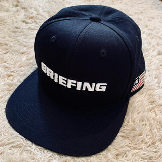 ブリーフィング(BRIEFING)の【新品未使用】BRIEFING ブリーフィング　キャップ帽子　ネイビー紺(ウエア)