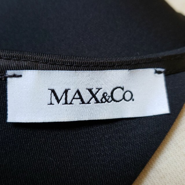 Max & Co.(マックスアンドコー)の❤MAX&CO❤ノースリーブ裾フリンジワンピース/黒/ストレートワンピース レディースのワンピース(ひざ丈ワンピース)の商品写真