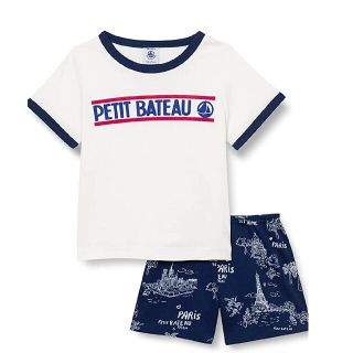 プチバトー(PETIT BATEAU)のプチバトー プリント半袖パジャマ(パジャマ)