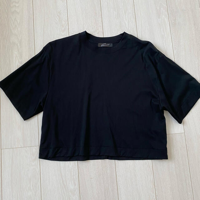 STUNNING LURE(スタニングルアー)のスタニングルアーstunninglureスムースオーバーTシャツ黒トップス レディースのトップス(Tシャツ(半袖/袖なし))の商品写真