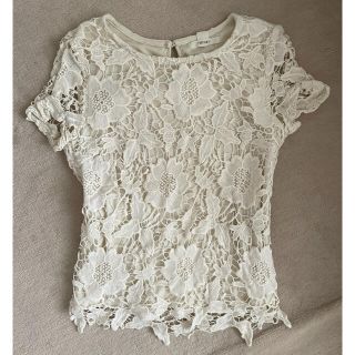 フォーエバートゥエンティーワン(FOREVER 21)の【SOLD】forever21レーストップス未使用(カットソー(半袖/袖なし))