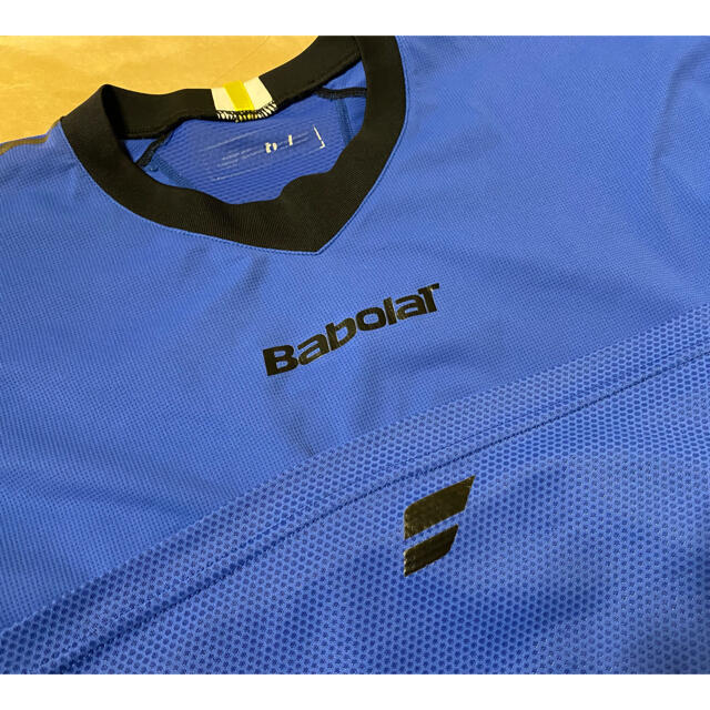 Babolat(バボラ)のバボラBabolatゲームシャツMブルー スポーツ/アウトドアのテニス(ウェア)の商品写真