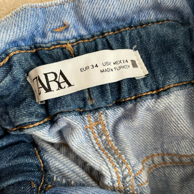 ZARA(ザラ)の【SOLD】zara ウエストゴム　デニム レディースのパンツ(デニム/ジーンズ)の商品写真