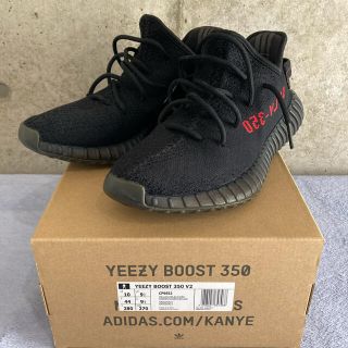 アディダス(adidas)のyeezy boost イージーブースト350 V2 ブラック レッド(スニーカー)