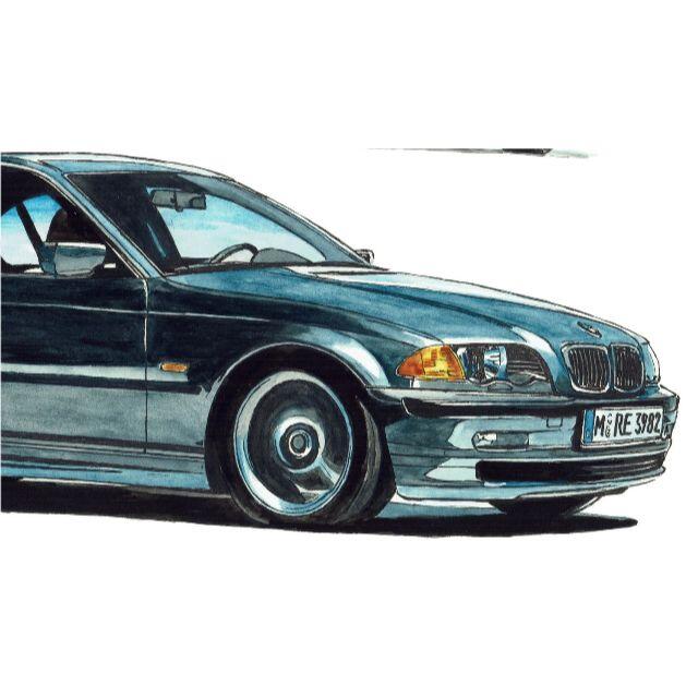 GC-1487 BMW 325/ALPINA B5限定版画サイン額装作家平右ヱ門 4