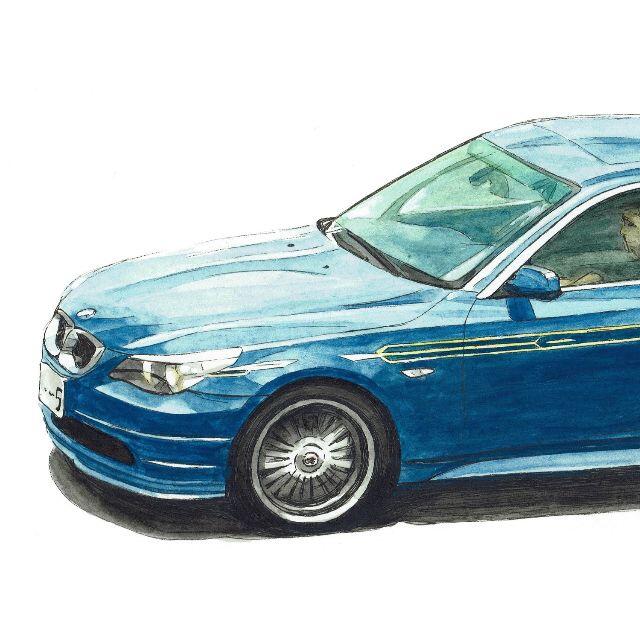 GC-1491 BMW ALPINA B5/C2限定版画サイン額装作家平右ヱ門 3