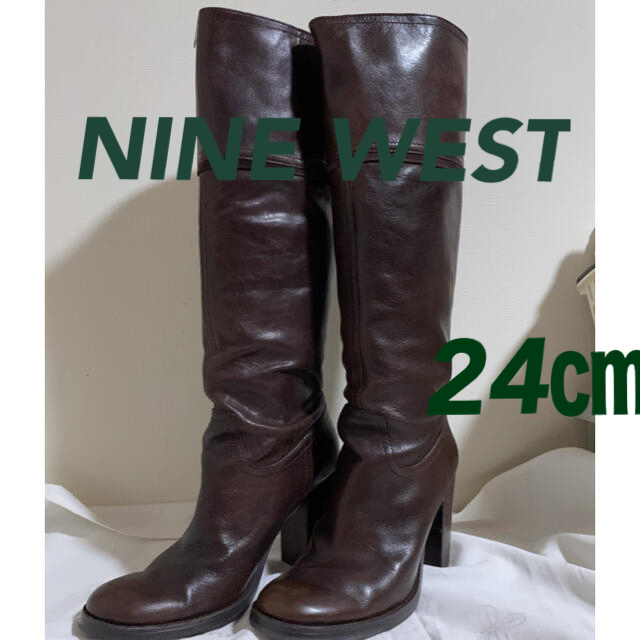 NINE WEST(ナインウエスト)のナインウエスト ロングブーツ　7.5 ブラウン レディースの靴/シューズ(ブーツ)の商品写真