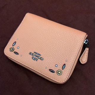 コーチ(COACH)のcoach☆ラウンドジップ折り財布☆未使用(財布)