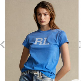 ポロラルフローレン Tシャツ(レディース/半袖)（ブルー・ネイビー/青色 
