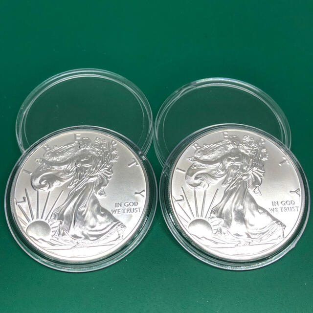 【値下げ】  イーグル銀貨 2021年 1オンス No.979 2枚 貨幣