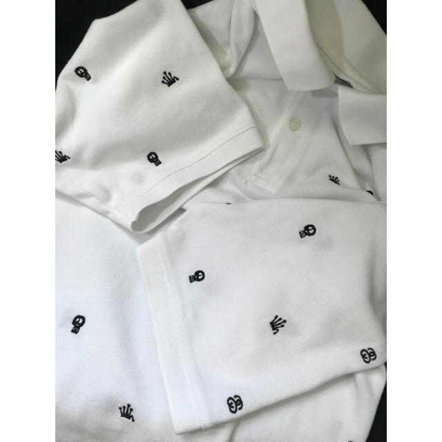 STUSSY(ステューシー)のレア STUSSY アイコン総柄 刺繍 ポロシャツ  / ステューシー オールド メンズのトップス(ポロシャツ)の商品写真