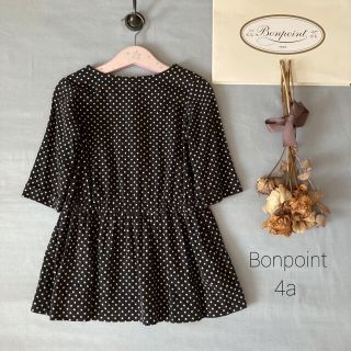 ボンポワン(Bonpoint)のBonpoint ボンポワン✾ フレンチドットお嬢さんワンピース*̩̩̥୨୧˖ (ワンピース)