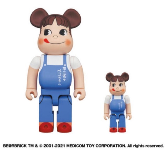 新しいコレクション BE＠RBRICK BE@RBRICK ペコちゃんThe ＆ overalls ...