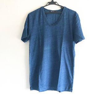 アレキサンダーワン(Alexander Wang)の【 ALEXANDER WANG 未使用 】Uネック インディゴブルーＴシャツ(Tシャツ/カットソー(半袖/袖なし))