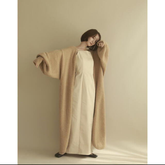 TODAYFUL(トゥデイフル)のlouren mohair long knit cardigan レディースのジャケット/アウター(ニットコート)の商品写真