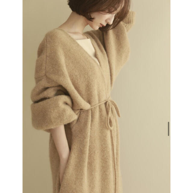 TODAYFUL(トゥデイフル)のlouren mohair long knit cardigan レディースのジャケット/アウター(ニットコート)の商品写真