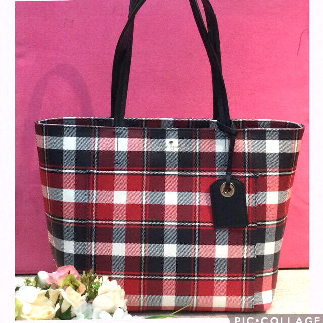 【美品】ケイトスペード ショルダーバッグ チェック kate spade