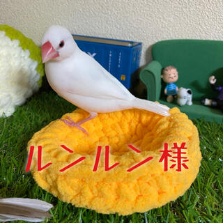 鳥ちゃんの為の皿巣【イエロー】(おもちゃ/ペット小物)