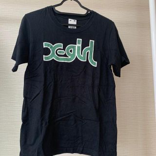 エックスガール(X-girl)のX-GIRL黒Tグリーンロゴ(Tシャツ(半袖/袖なし))