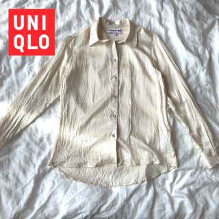 ユニクロ(UNIQLO)のUNIQLO シルクブラウス (長袖)(シャツ/ブラウス(長袖/七分))