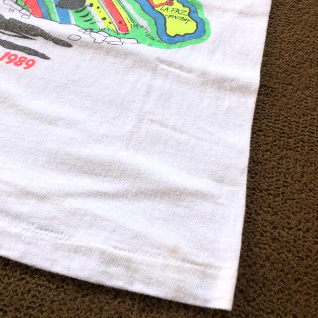 ART VINTAGE(アートヴィンテージ)の80s USA製 HANES ヘインズ バハ1000 Tシャツ ビンテージ 昔 レディースのトップス(Tシャツ(半袖/袖なし))の商品写真