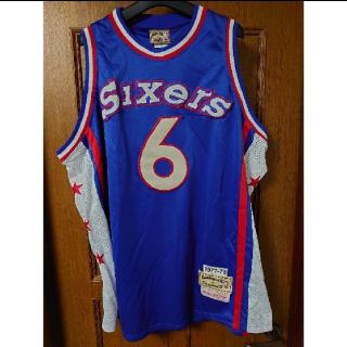 ミッチェルアンドネス(MITCHELL & NESS)のXL★76ers SIXERS★ビッグサイズ　ERVING ユニフォーム　XL(スポーツ選手)