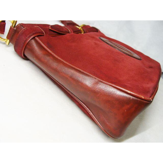 Cartier - Cartierカルティエ皮革スエードレザー切替ロゴマークC Cartier - Cartierカルティエ皮革スエードレザー切替ロゴマークC