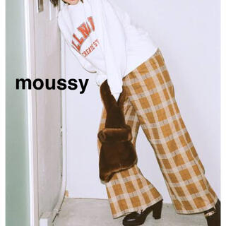 マウジー(moussy)のmoussy×viviコラボ　チェックワイドパンツ(カジュアルパンツ)