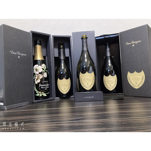 Dom Pérignon(ドンペリニヨン)の高級シャンパン空き瓶 食品/飲料/酒の酒(シャンパン/スパークリングワイン)の商品写真