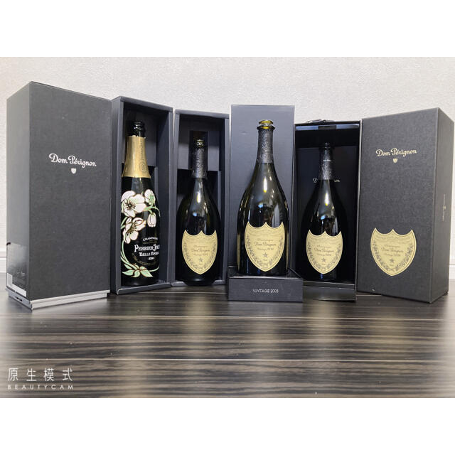 Dom Pérignon(ドンペリニヨン)の高級シャンパン空き瓶 食品/飲料/酒の酒(シャンパン/スパークリングワイン)の商品写真