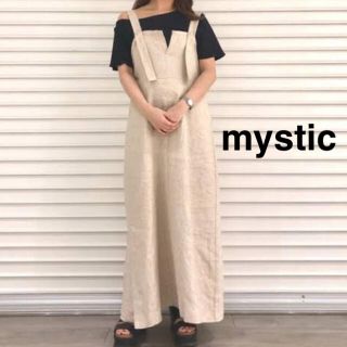 ミスティック(mystic)の売り切り SALE！mystic 肩ベルトリネンワンピース(ロングワンピース/マキシワンピース)