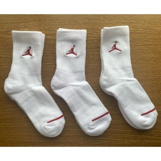 ナイキ(NIKE)のNike Jordan ナイキ ジョーダン キッズ靴下 白3足セット(靴下/タイツ)