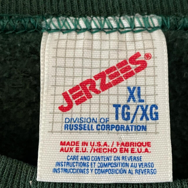 【JERZEES】80s USA製 立体 刺繍 スウェット トレーナー US古着 レディースのトップス(トレーナー/スウェット)の商品写真