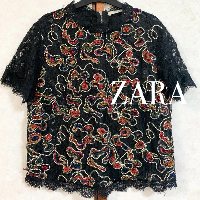 ZARA(ザラ)のZARA レーストップス レディースのトップス(シャツ/ブラウス(半袖/袖なし))の商品写真