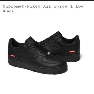 supreme NIKE AIR FORCE 1 Low black 27.5(スニーカー)