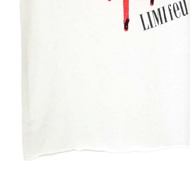 LIMI feu(リミフゥ)のリミフゥ プリント 半袖Tシャツ カットソー プルオーバー S 白 赤 ■OS レディースのトップス(Tシャツ(半袖/袖なし))の商品写真