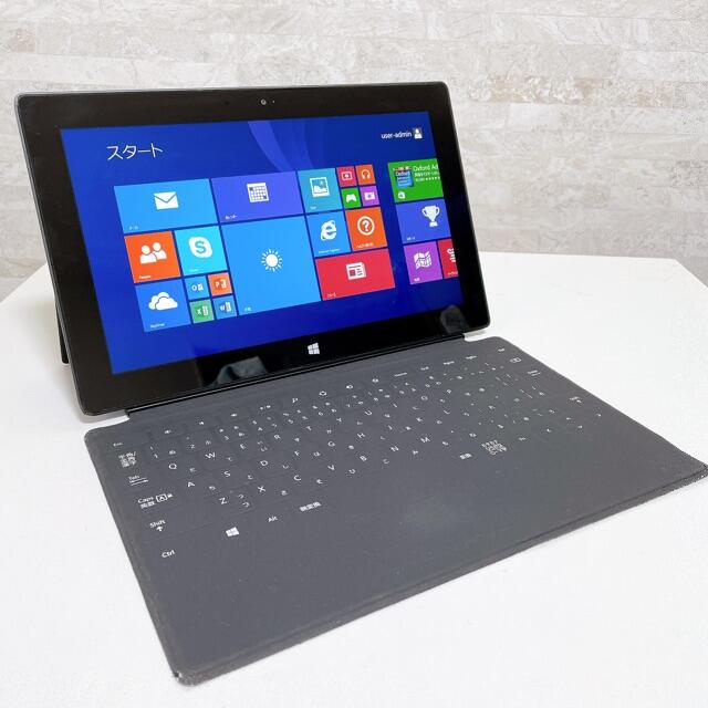 Microsoft(マイクロソフト)の【お買い得】ノートパソコン surface 64GB ブラック office付 スマホ/家電/カメラのPC/タブレット(ノートPC)の商品写真