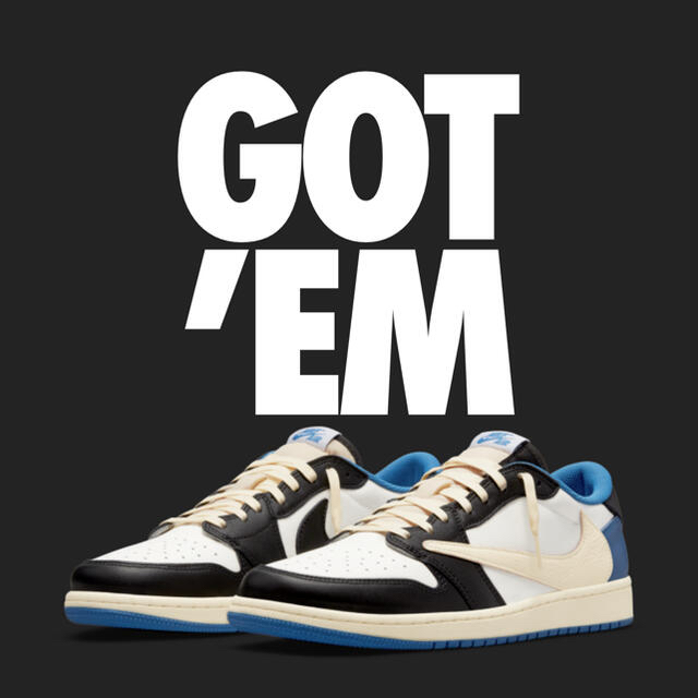 TRAVIS SCOTT×FRAGMENT×AIR JORDAN1LOW