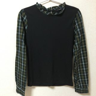 ダブルクローゼット(w closet)のpapさま専用❁✼❃w closet 切り替えトップス(カットソー(長袖/七分))