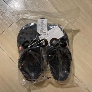 クロックス(crocs)の新品未使用　22cm サンダル　黒　クロックス　(サンダル)