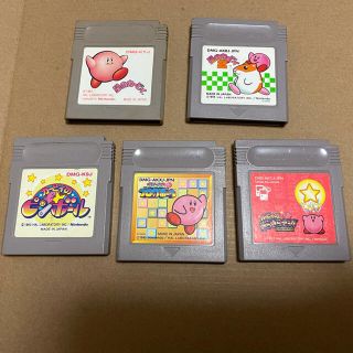 ゲームボーイ(ゲームボーイ)の星のカービィ GBソフト５本セット(携帯用ゲームソフト)