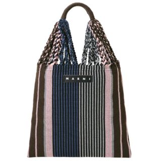 マルニ(Marni)のMARNI マルニ フラワーカフェ ハンモックバッグ　ブルー(トートバッグ)