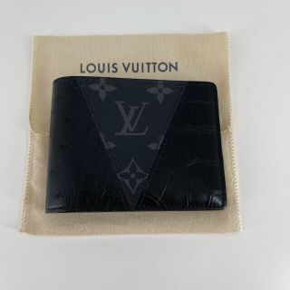 LOUIS VUITTON - ルイヴィトン希少（黒／メンズ２つ折り財布